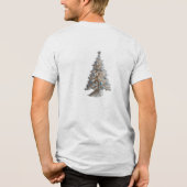 Abstracte kunst met een kersttwist Tri-Blend shirt (Achterkant)