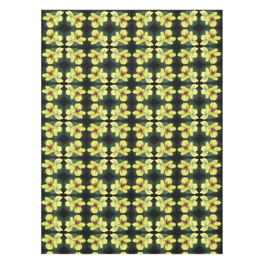 Abstracte kunst met fijne geelbloem tafelkleed (Voorkant)