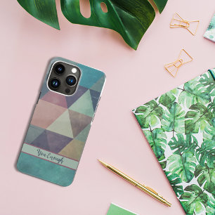 Abstracte kunst met gekleurde driehoek IPhone-draa Case-Mate iPhone Case