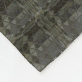 Abstracte kunst met geometrisch glasmotief fleece deken (Hoek)