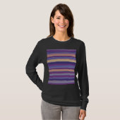 Abstracte kunst met gestripte verf t-shirt (Voorkant volledig)
