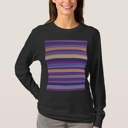 Abstracte kunst met gestripte verf t-shirt (Voorkant)