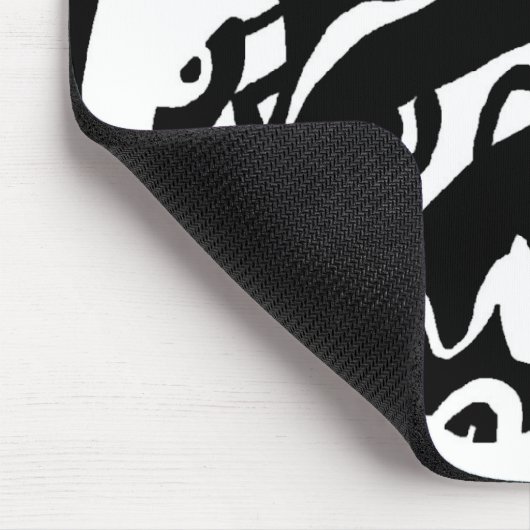 abstracte kunst met gloed muismat (Hoek)