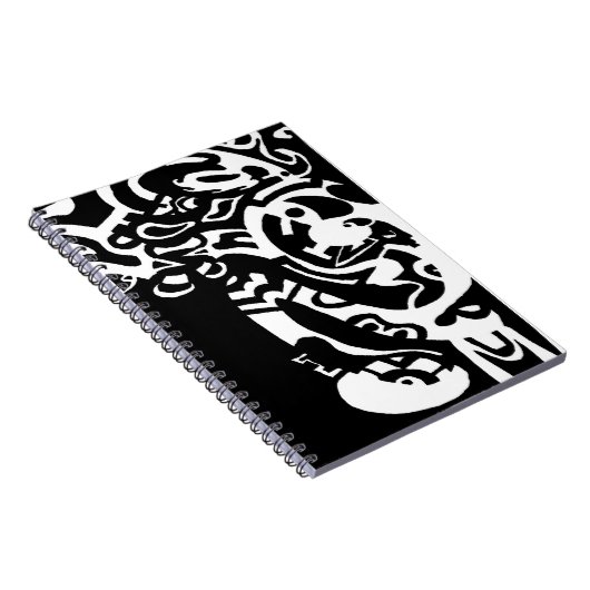 abstracte kunst met gloed notitieboek (Rechterzijde)