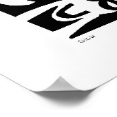 abstracte kunst met gloed poster (Hoek)