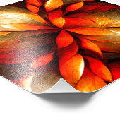 Abstracte kunst met goudvlokken foto afdruk (Hoek)