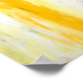 abstracte kunst met grijs en geel poster (Hoek)