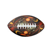 Abstracte kunst met hartslag american football (Voorkant)