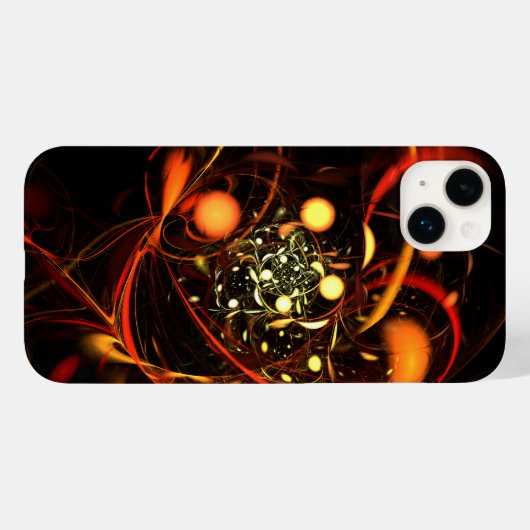 Abstracte kunst met hartslag Case-Mate iPhone case (Achterkant (horizontaal))