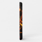 Abstracte kunst met hartslag Case-Mate iPhone case (Achterkant/links)
