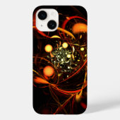 Abstracte kunst met hartslag Case-Mate iPhone case (Achterkant)