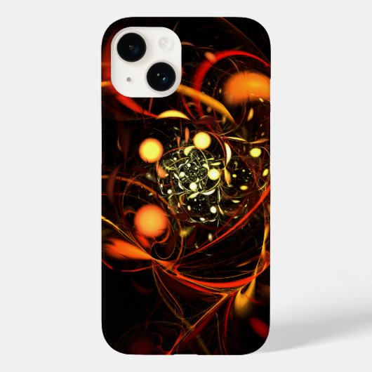 Abstracte kunst met hartslag Case-Mate iPhone case (Achterkant)