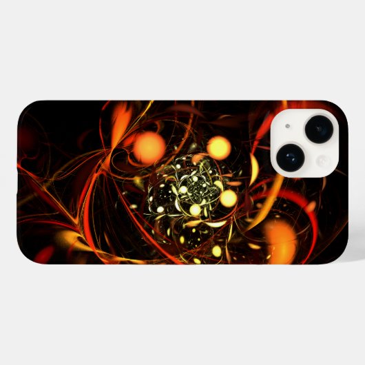 Abstracte kunst met hartslag Case-Mate iPhone case (Achterkant (horizontaal))