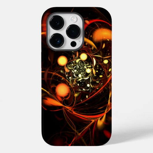 Abstracte kunst met hartslag Case-Mate iPhone case (Achterkant)
