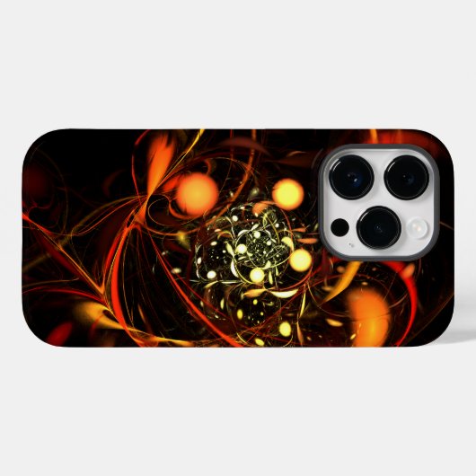 Abstracte kunst met hartslag Case-Mate iPhone case (Achterkant (horizontaal))