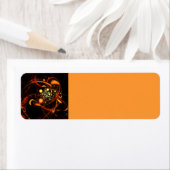 Abstracte kunst met hartslag etiket (Insitu)