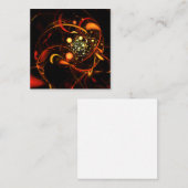 Abstracte kunst met hartslag informatiekaartje (Voorkant / Achterkant)