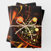 Abstracte kunst met hartslag inpakpapier vel (In situ)