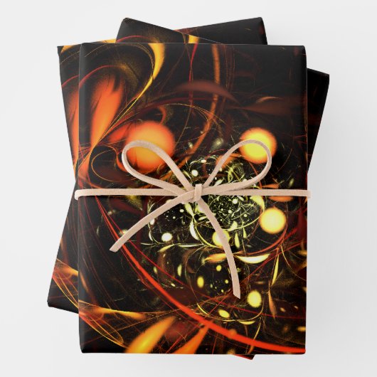 Abstracte kunst met hartslag inpakpapier vel (In situ)