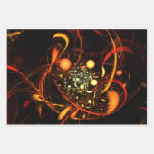 Abstracte kunst met hartslag inpakpapier vel (Voorkant)