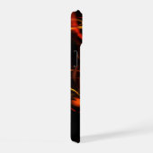 Abstracte kunst met hartslag iPhone 15 case (Rechterkant)