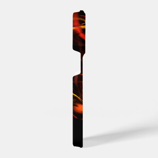 Abstracte kunst met hartslag iPhone hoesje (Rechterkant)