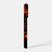 Abstracte kunst met hartslag iPhone hoesje (Rechterkant)