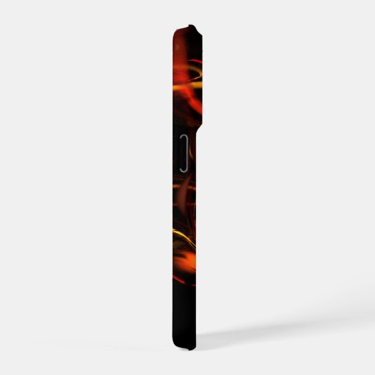 Abstracte kunst met hartslag iPhone hoesje (Rechterkant)