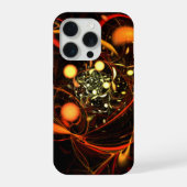 Abstracte kunst met hartslag iPhone hoesje (Achterkant)