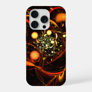 Abstracte kunst met hartslag iPhone 15 pro case