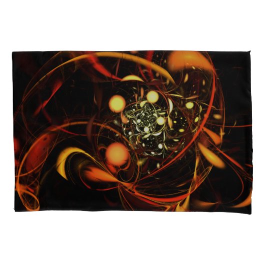 Abstracte kunst met hartslag kussensloop (Voorkant)