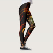 Abstracte kunst met hartslag leggings (Rechts)