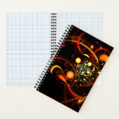Abstracte kunst met hartslag notitieboek (Binnen)