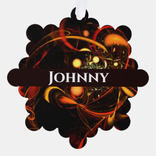 Abstracte kunst met hartslag ornament kaart