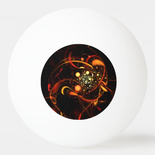 Abstracte kunst met hartslag pingpongbal (Voorkant)