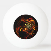 Abstracte kunst met hartslag pingpongbal (Achterkant)