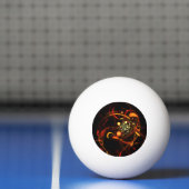 Abstracte kunst met hartslag pingpongbal (Net)