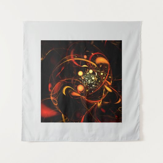 Abstracte kunst met hartslag wandkleed (Voorkant)