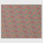 abstracte kunst met heldere kleuren Italiaans uite Cadeaupapier (Vlak)