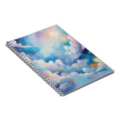 Abstracte kunst met hemelthema notitieboek (Rechterzijde)