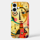 Abstracte Kunst met initialen Case-Mate iPhone Case (Achterkant)