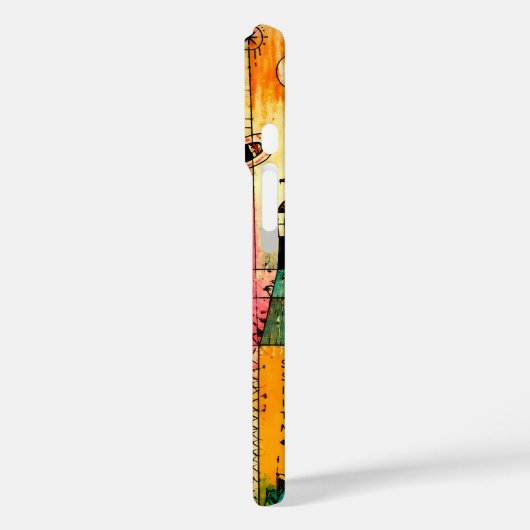 Abstracte Kunst met initialen Case-Mate iPhone Case (Achterkant / Links)