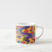 abstracte kunst met "Joyful Noise" Espresso Kop (Rechts)