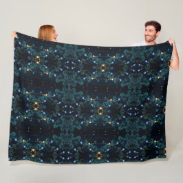 Abstracte kunst met kerstthema die vloeiend is fleece deken