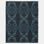 Abstracte kunst met kerstthema die vloeiend is fleece deken (Voorkant)