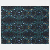 Abstracte kunst met kerstthema die vloeiend is fleece deken (Voorkant (Horizontaal))
