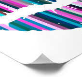 Abstracte kunst met kleurrijke liften poster (Hoek)