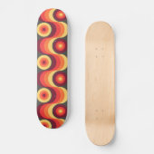 Abstracte kunst met kleurrijke retro - skateboard (Voorkant)