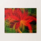 Abstracte kunst met kleurrijke zwepen legpuzzel (Horizontaal)