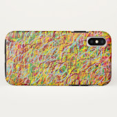 abstracte kunst met krabbel, zeer kleurrijk Case-Mate iPhone case (Achterkant (horizontaal))